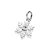 PINGENTE PRATA 925 FLOCO DE NEVE COM ZIRCÔNIAS AZUL CLARO. MED 2,3CM ROMMANEL 840213 - Imagem 2