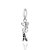 PINGENTE JESSIE PRATA 925 COM APLIQUE DE RESINA. MED 3,2CM ROMMANEL 840212 - Imagem 1