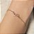 PULSEIRA LOTSO E MORANGO FOLHEADO A OURO COM APLIQUE DE RESINA. MED 16CM ROMMANEL 552191 - Imagem 4
