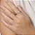 ANEL SKINNY FOLHEADO A OURO CORAÇÕES ABAULADO COM ZIRCÔNIA ROMMANEL 513576 - Imagem 4