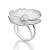 MAXI ANEL FLOR PRATA 925 COM ZIRCÔNIAS ROMMANEL 810348 - Imagem 1