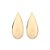 MAXI BRINCO GOTA ABAULADO FOLHEADO A OURO ROMMANEL 527477 - Imagem 2