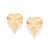 BRINCO FOLHA ONDULADA FOLHEADO A OURO. MED 2,80CM ROMMANEL 527479 - Imagem 2