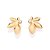 BRINCO FLOR FOLHEADO A OURO COM ZIRCÔNIAS. MED 2,40CM ROMMANEL 527480 - Imagem 2