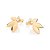 BRINCO FLOR FOLHEADO A OURO COM ZIRCÔNIAS. MED 2,40CM ROMMANEL 527480 - Imagem 1