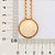 GARGANTILHA MEIA ESFERA FOLHEADO A OURO. MED 45CM ROMMANEL 532584 - Imagem 2