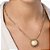 GARGANTILHA MEIA ESFERA FOLHEADO A OURO. MED 45CM ROMMANEL 532584 - Imagem 3