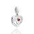 BERLOQUE PRATA 925 MÃE COM FILHO (A) E CORAÇÃO VERMELHO. MED 2,2CM ROMMANEL 840235 - Imagem 1