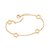 PULSEIRA FLORES FOLHEADO A OURO. MED 19CM ROMMANEL ROMMANEL 552194 - Imagem 1