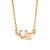 GARGANTILHA FOLHEADO A OURO COM PINGENTE LETRA E 1 ZIRCÔNIA CORAÇÃO. MED 50CM ROMMANEL 532582 - Imagem 5