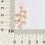 BRINCO FOLHEADO A OURO PÊNDULO COM CORAÇÕES VAZADOS. MED 4CM ROMMANEL 527487 - Imagem 3