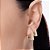 KIT BRINCOS TRIANGULAR FOLHEADO A OURO ROMMANEL 527490 - Imagem 4