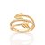 ANEL ARO TRIPLO FOLHEADO A OURO FLECHA COM ZIRCÔNIAS ROMMANEL 513584 - Imagem 1