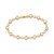 PULSEIRA FOLHEADO A OURO COM ZIRCÔNIAS CORAÇÕES E GOTAS. MED 19CM ROMMANEL 552200 - Imagem 1