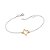 PULSEIRA PRATA 925 COM CORAÇÃO FOLHEADO A OURO. MED 19CM ROMMANEL 850088 - Imagem 1