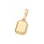 PINGENTE RETANGULAR FOLHEADO A OURO PERSONALIZÁVEL. MED 2,80CM ROMMANEL 542944 - Imagem 1