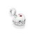 BERLOQUE PRATA 925 CORAÇÃO COM ZIRCÔNIAS VERMELHO. MED 2,3CM ROMMANEL 840217 - Imagem 1