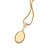 MEDALHA OVAL FOLHEADO A OURO PERSONALIZÁVEL COM ESFERAS. MED 3,30CM ROMMANEL 542946 - Imagem 7