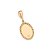 MEDALHA OVAL FOLHEADO A OURO PERSONALIZÁVEL COM ESFERAS. MED 3,30CM ROMMANEL 542946 - Imagem 4