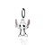 PINGENTE STITCH PRATA 925 COM RESINA COLORIDO. MED 2,5CM ROMMANEL 840255 - Imagem 1