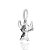 PINGENTE STITCH PRATA 925 COM RESINA COLORIDO. MED 2,5CM ROMMANEL 840255 - Imagem 2