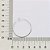 ARGOLA PRATA 925 FIO QUADRADO. MED 3,5CM ROMMANEL 820223 - Imagem 3