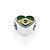 BERLOQUE PASSANTE PRATA 925 BANDEIRA DO BRASIL. MED 1CM ROMMANEL 840240 - Imagem 2