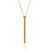 COLAR GRAVATA FRANJA FOLHEADO A OURO. MED 50CM ROMMANEL 532586 - Imagem 1