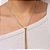 COLAR GRAVATA FRANJA FOLHEADO A OURO. MED 50CM ROMMANEL 532586 - Imagem 3