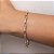 PULSEIRA ELOS CADEADO FOLHEADO A OURO. MED 20CM ROMMANEL 552198 - Imagem 3