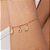 PULSEIRA FOLHEADO A OURO COM PINGENTES BOTAS E FERRADURA. MED 19CM ROMMANEL 552206 - Imagem 3