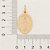 PINGENTE MEDALHA FOLHEADO A OURO NOSSA SENHORA DAS GRAÇAS. MED 3CM ROMMANEL 540501 - Imagem 3