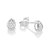 BRINCO GOTA PRATA 925 COM ZIRCÔNIAS. MED 0,70CM ROMMANEL 820254 - Imagem 1