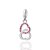PINGENTE DOIS CORAÇÕES PRATA 925 COM ZIRCÔNIAS ROSA COM BRANCO. MED 2,60CM ROMMANEL 840248 - Imagem 1