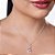 PINGENTE DOIS CORAÇÕES PRATA 925 COM ZIRCÔNIAS ROSA COM BRANCO. MED 2,60CM ROMMANEL 840248 - Imagem 4