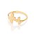 ANEL SKINNY FOLHEADO A OURO BORBOLETAS ROMMANEL 513591 - Imagem 2