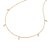 GARGANTILHA FOLHEADO A OURO COM ZIRCÔNIAS. MED 45CM ROMMANEL 532610 - Imagem 1