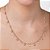 GARGANTILHA FOLHEADO A OURO CORAÇÕES COM ZIRCÔNIAS. MED 50CM ROMMANEL 532611 - Imagem 3
