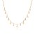GARGANTILHA FOLHEADO A OURO TREVO COM CRISTAIS. MED 45CM ROMMANEL 532616 - Imagem 1