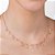 GARGANTILHA FOLHEADO A OURO TREVO COM CRISTAIS. MED 45CM ROMMANEL 532616 - Imagem 3