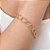 PULSEIRA FOLHEADO A OURO ELOS DUPLOS. MED 20CM ROMMANEL 552205 - Imagem 3