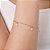 PULSEIRA FOLHEADO A OURO CORAÇÕES DE ZIRCÔNIAS. MED 18CM ROMMANEL 552217 - Imagem 3