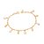 PULSEIRA GOTAS FOLHEADO A OURO COM ZIRCÔNIAS. MED 18CM ROMMANEL 552219 - Imagem 1