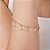 PULSEIRA GOTAS FOLHEADO A OURO COM ZIRCÔNIAS. MED 18CM ROMMANEL 552219 - Imagem 3