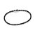 PULSEIRA MASCULINA RIVIERA PRATA 925 COM ZIRCÔNIAS PRETO. MED 18CM ROMMANEL 850090 - Imagem 1
