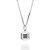 PINGENTE MASCULINO PRATA 925 OCTOGONAL COM ZIRCÔNIAS PRETO. MED 2,6CM ROMMANEL 840253 - Imagem 2