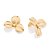 BRINCO FLOR ABAULADA FOLHEADO A OURO. MED 2,50CM ROMMANEL 527361 - Imagem 1