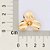 BRINCO FLOR ABAULADA FOLHEADO A OURO. MED 2,50CM ROMMANEL 527361 - Imagem 3