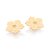BRINCO BOTÃO FLOR FOLHEADO A OURO. MED 3,30CM ROMMANEL 527509 - Imagem 1