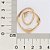 BRINCO AROS ENTRELAÇADOS FOLHEADO A OURO COM ZIRCÔNIAS. MED 3,40CM ROMMANEL 527512 - Imagem 2